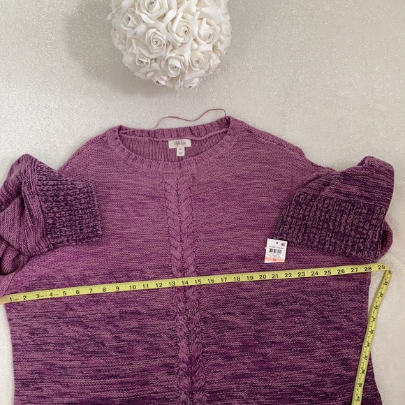 💕 NWT Macys Purple Lilac Ombre Knit Pullover Sweater - Picture 13 of 16